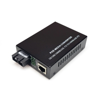 Gigabit Ethernet (1000-Mbps) PoE+ Media Converter