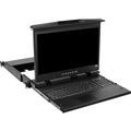 LCD Console Tray, Dual Slide, Ultra Short Depth, 17", 4K